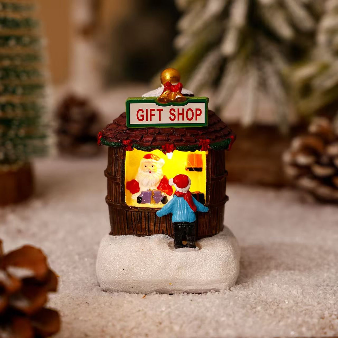 A Glowing Christmas Cabin! Limited-Edition Resin, the Ultimate Holiday Decoration